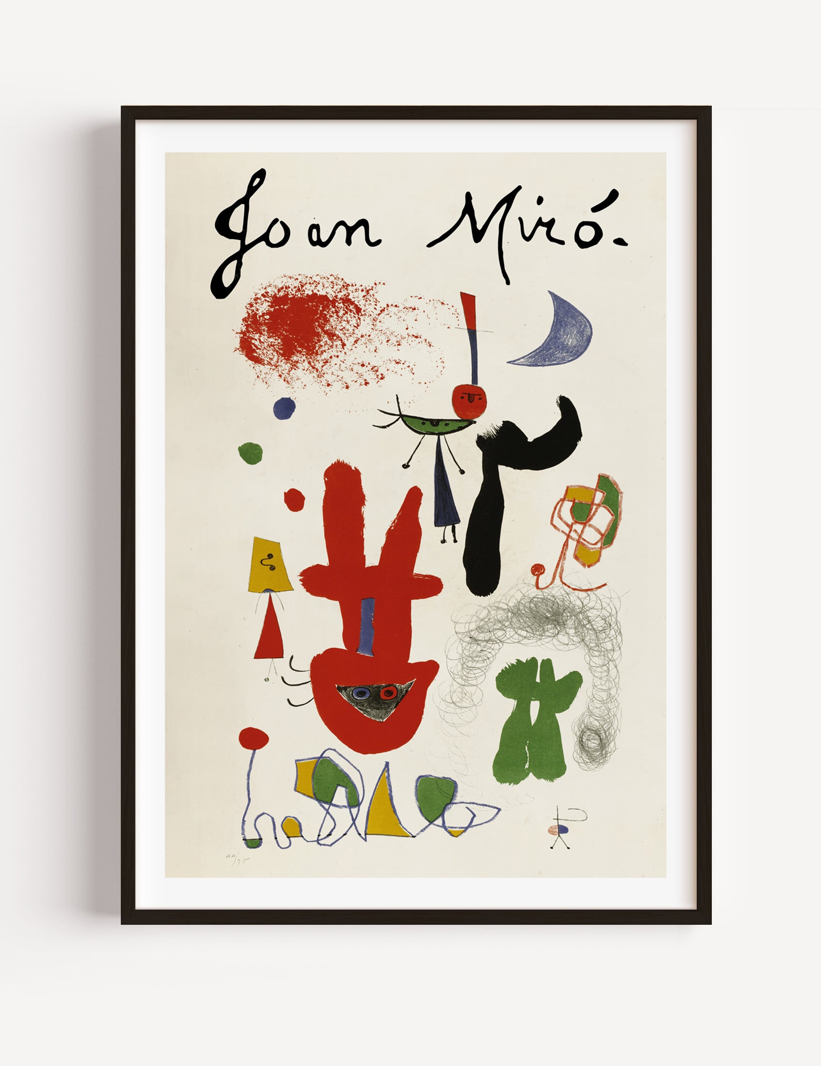 Acrobats in the Night Garden by Joan Miró 1948 Poster
