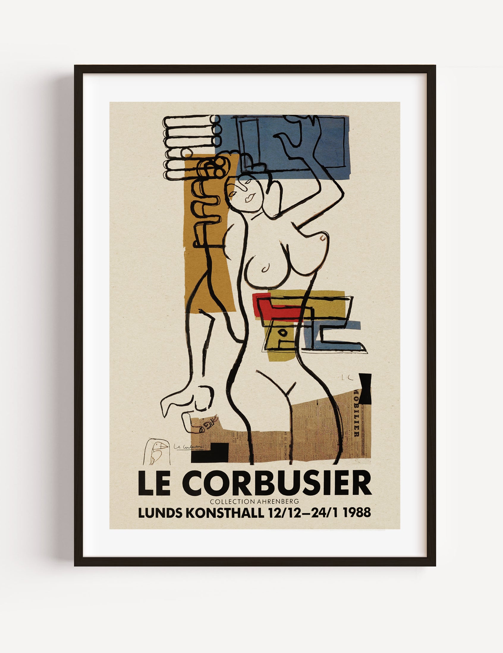 Le Corbusier Exhibition Poster 1988