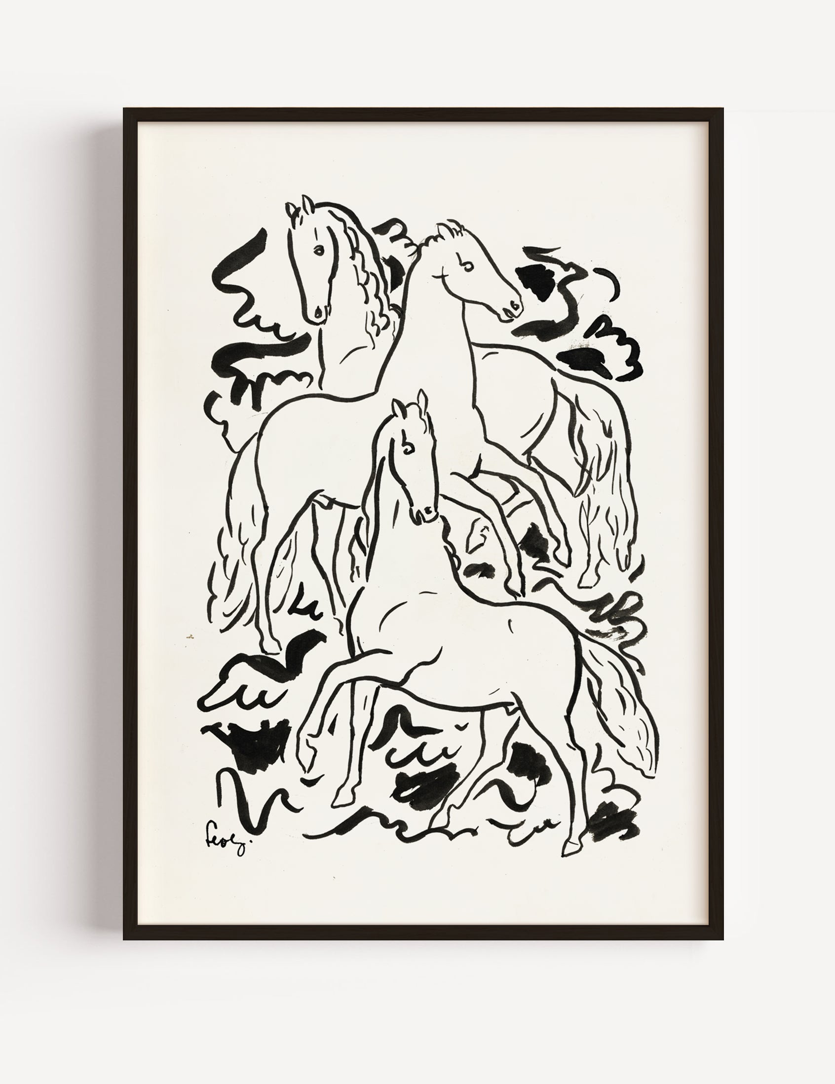 Leo Gestel - Three Horses Poster