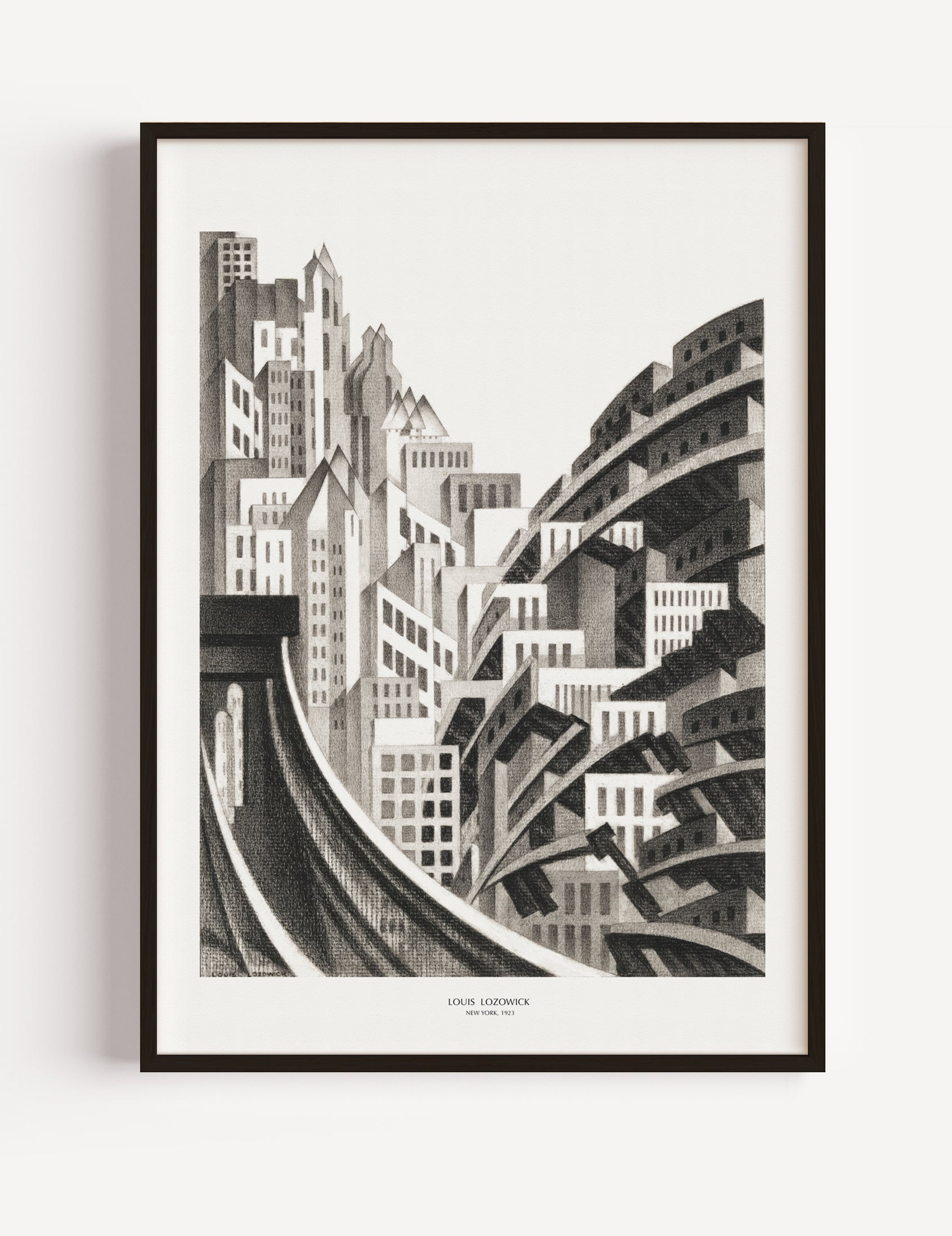 New York (1923) by  Louis Lozowick poster