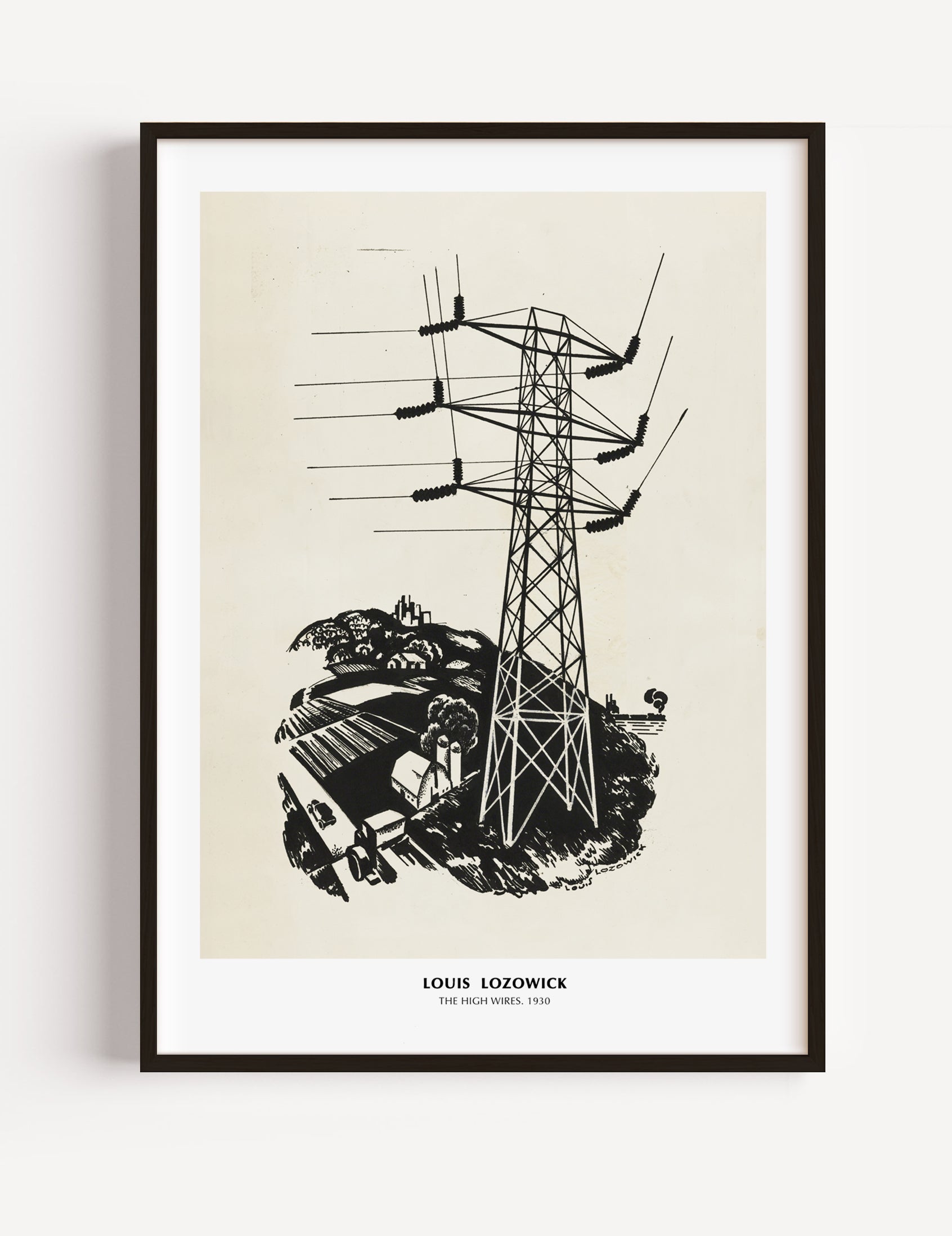 The High Wires (1930)  by  Louis Lozowik poster