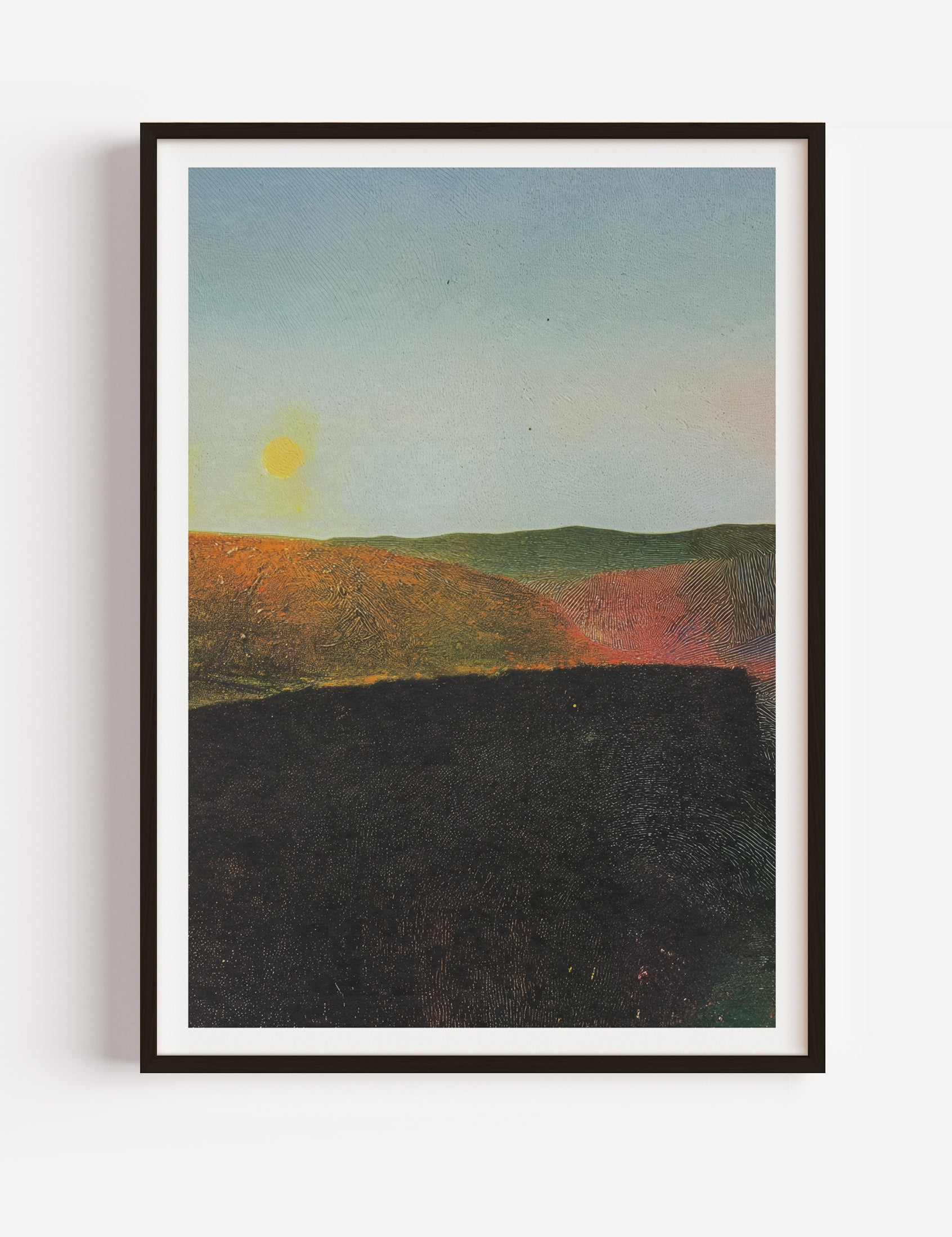 The Last Light Abstract Landscape poster