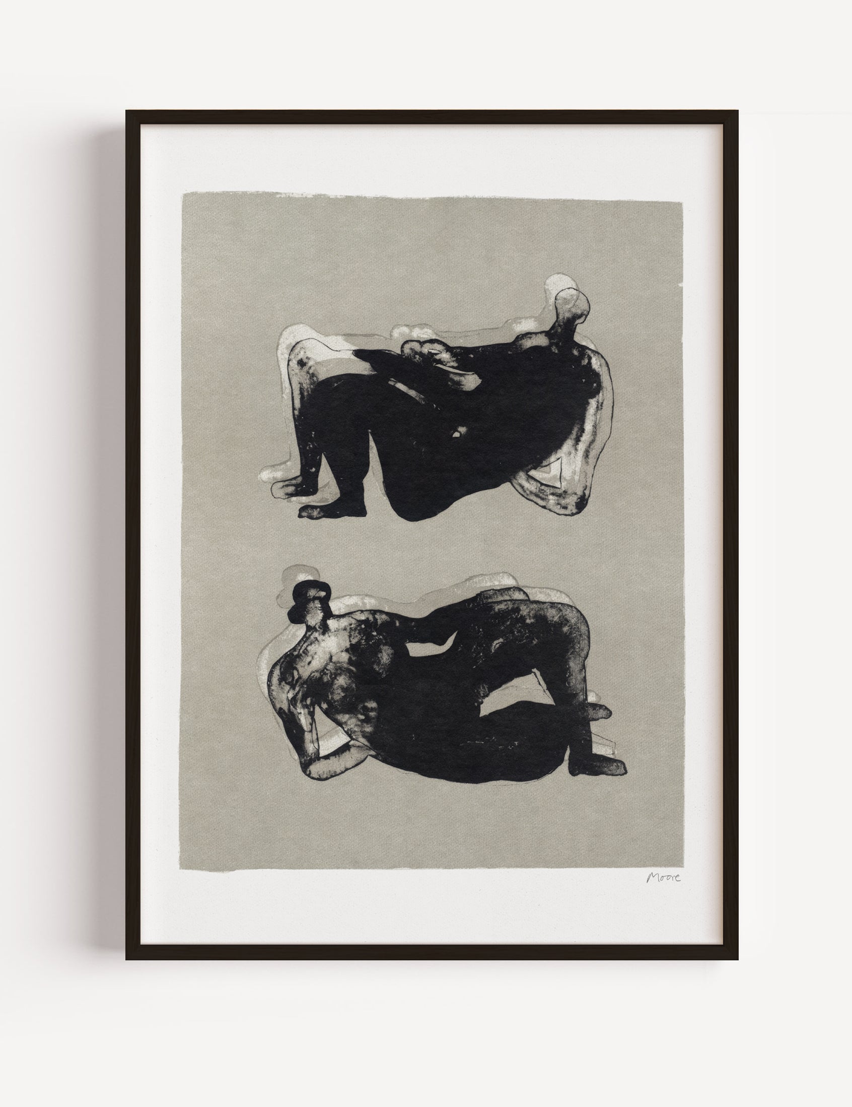 Figures by Henri Moore Poster