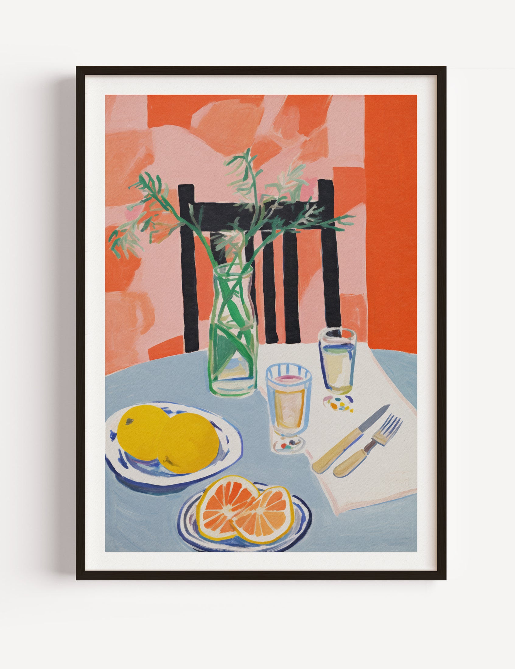 Summer breakfast Print Poster