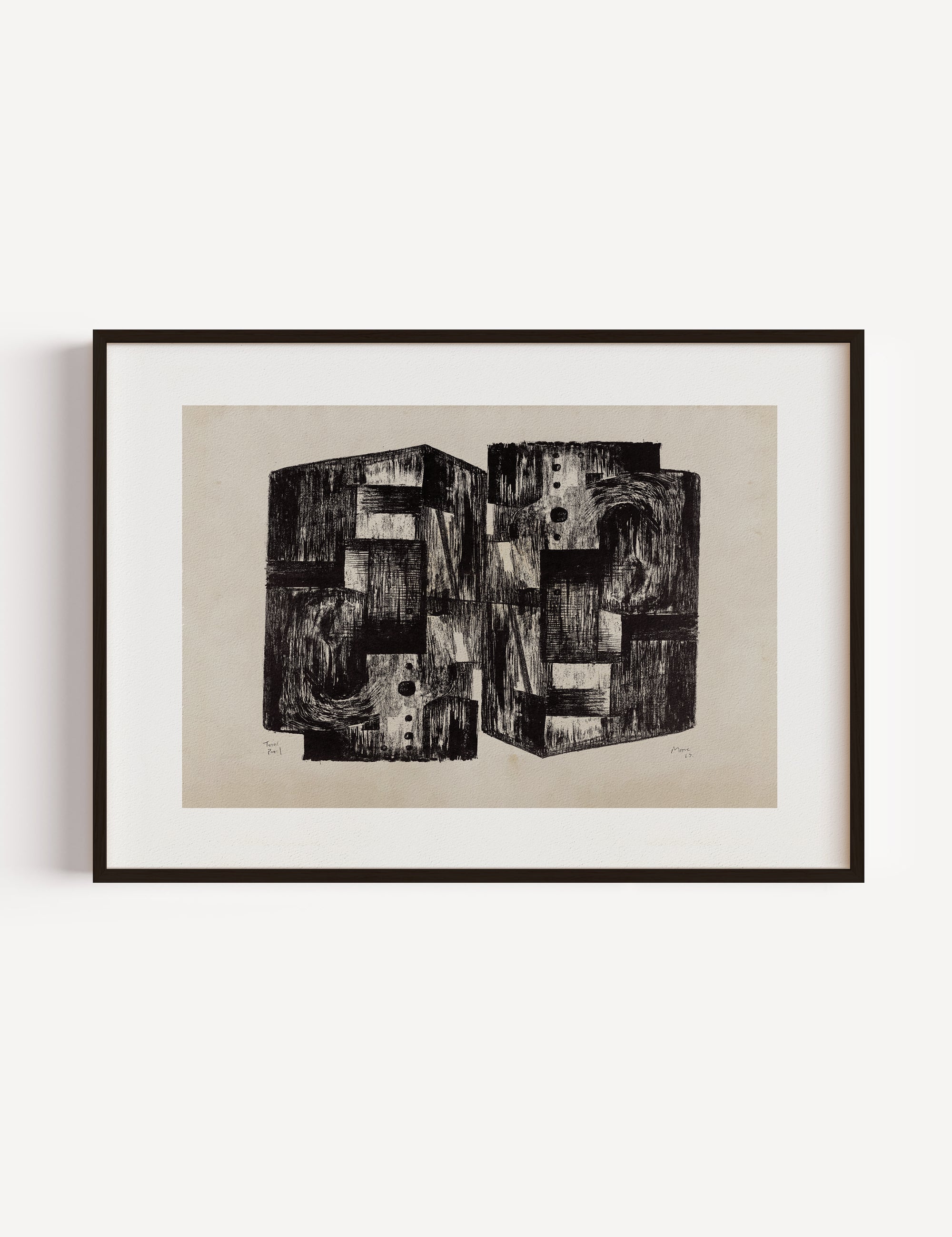 Henry Moore, Square Forms Poster