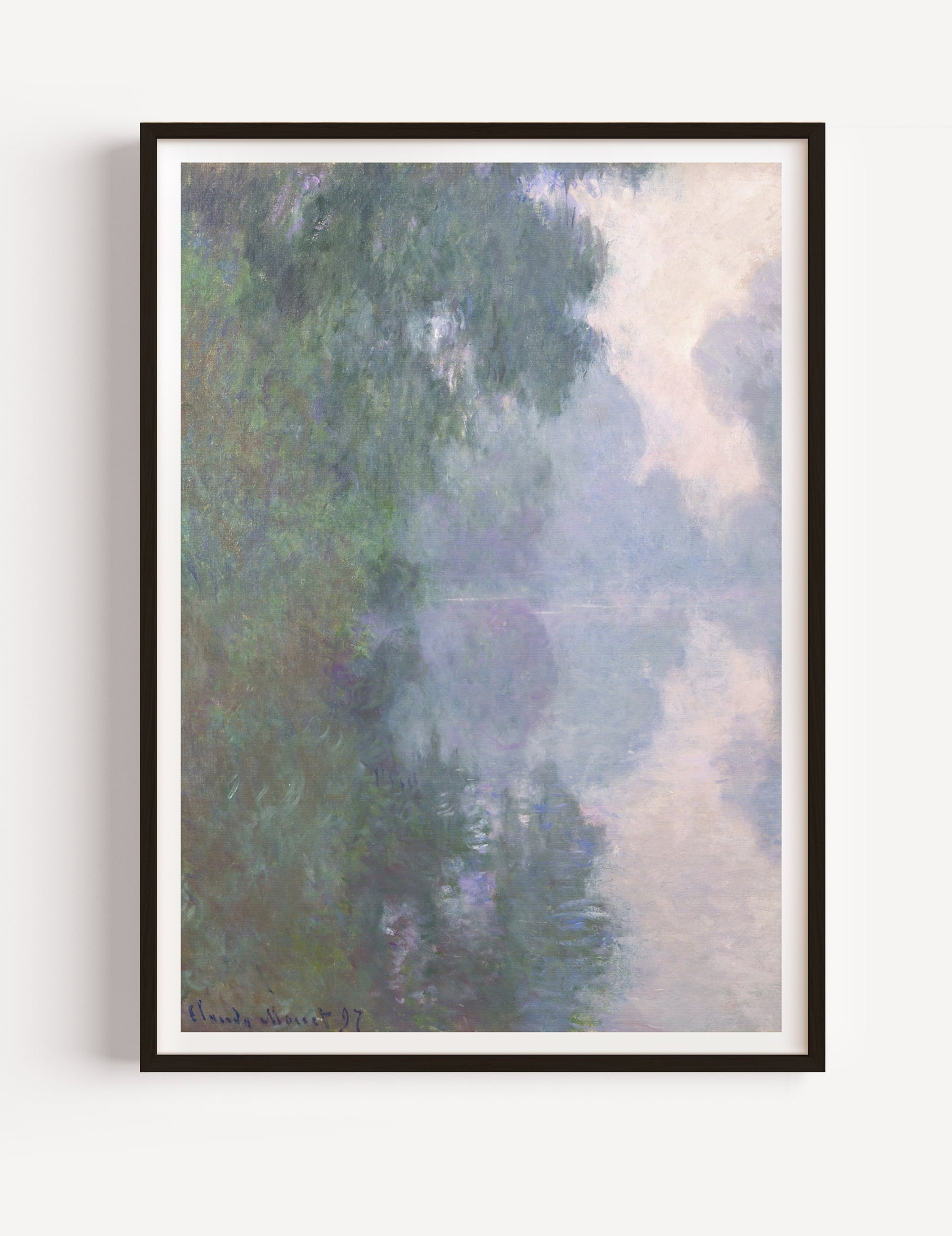 The Seine at Giverny, Morning Mists, Claude Monet, 1897 Poster