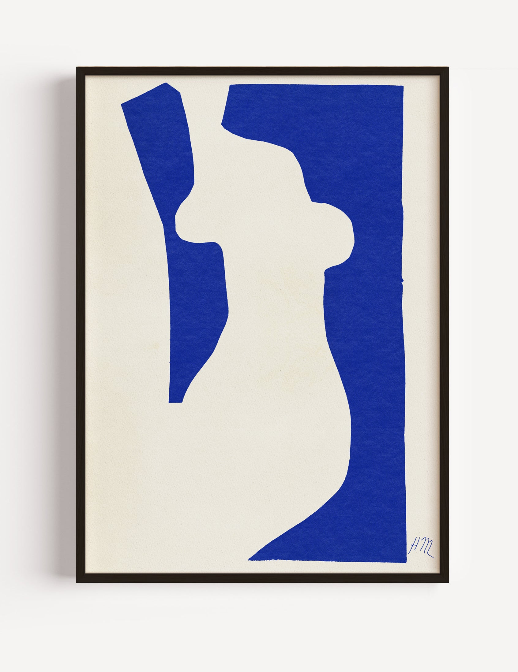 Henri Matisse, Blue Woman Figure Papier Decoupes Poster