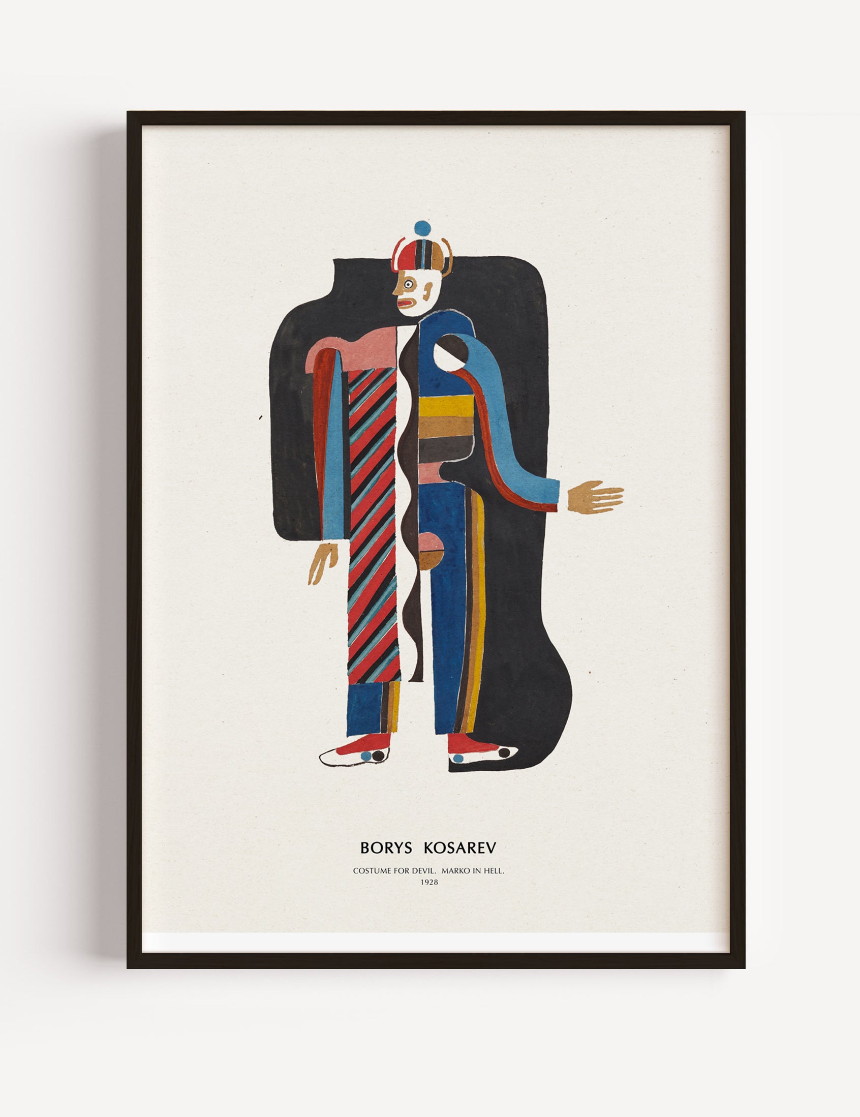 Borys Kosarev, Costume for Devil. Marko in Hell 1928 Poster