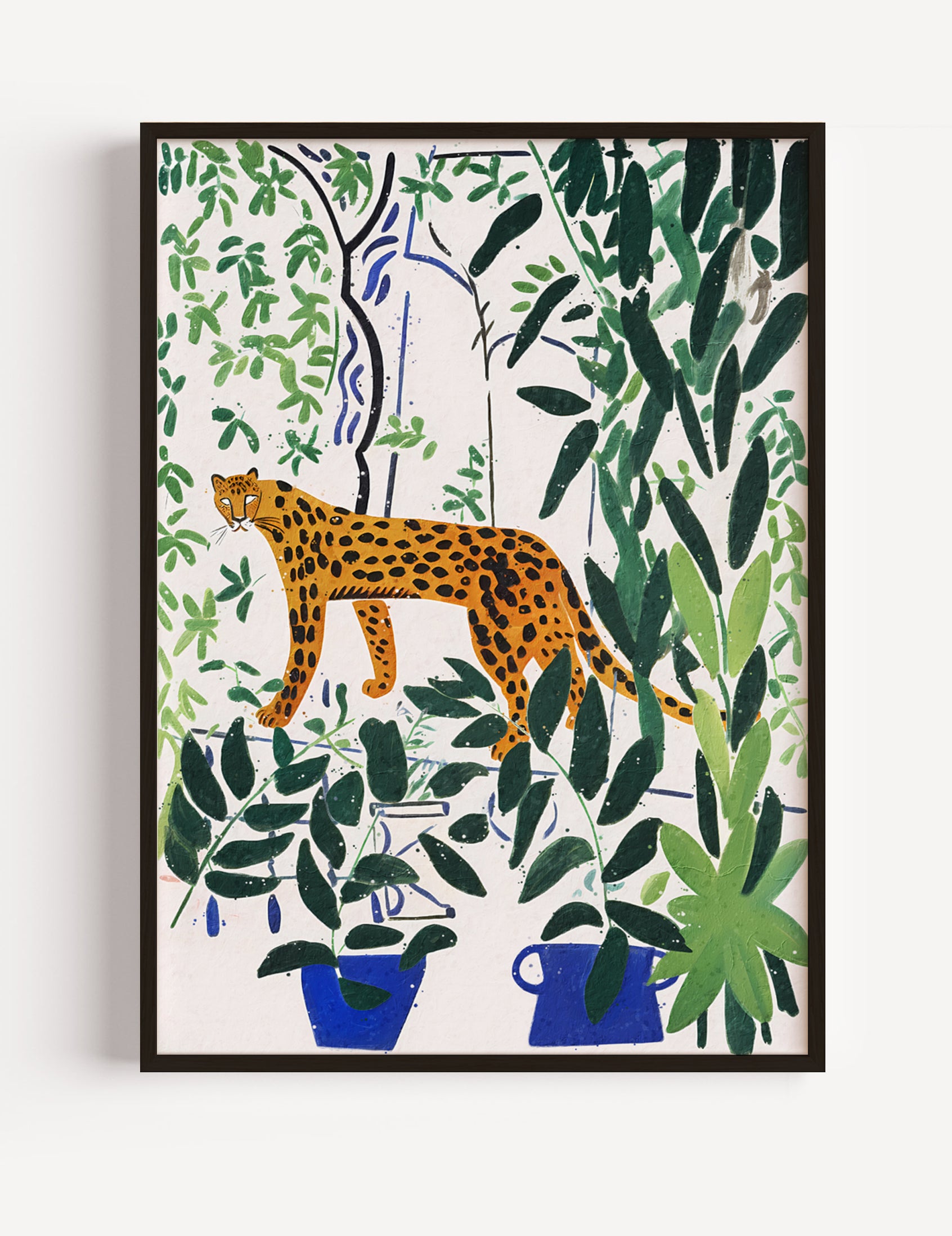Leopard in Garden by Studio Manufaktura Poster