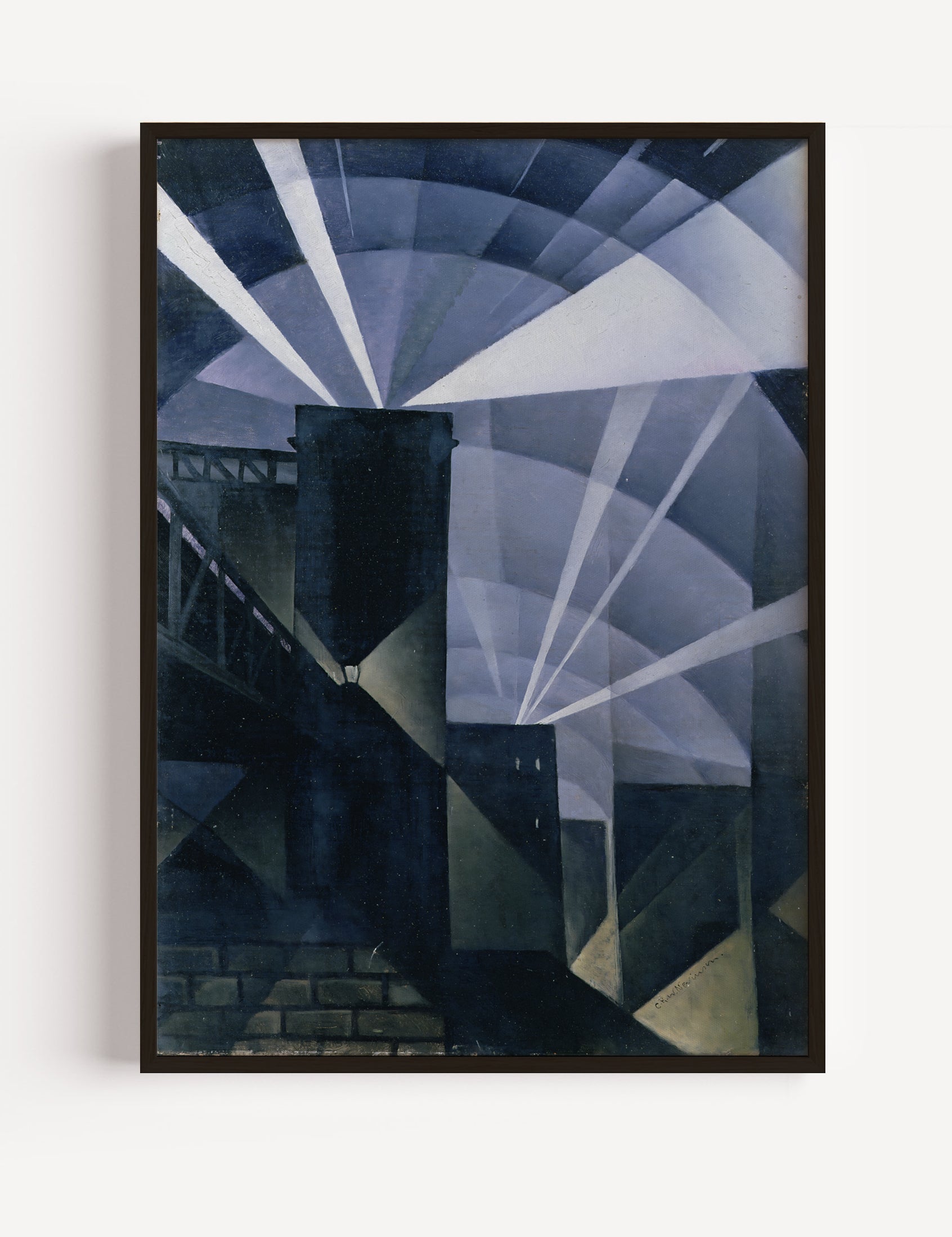 Searchlights by Christopher Richard Wynne Nevinson Poster