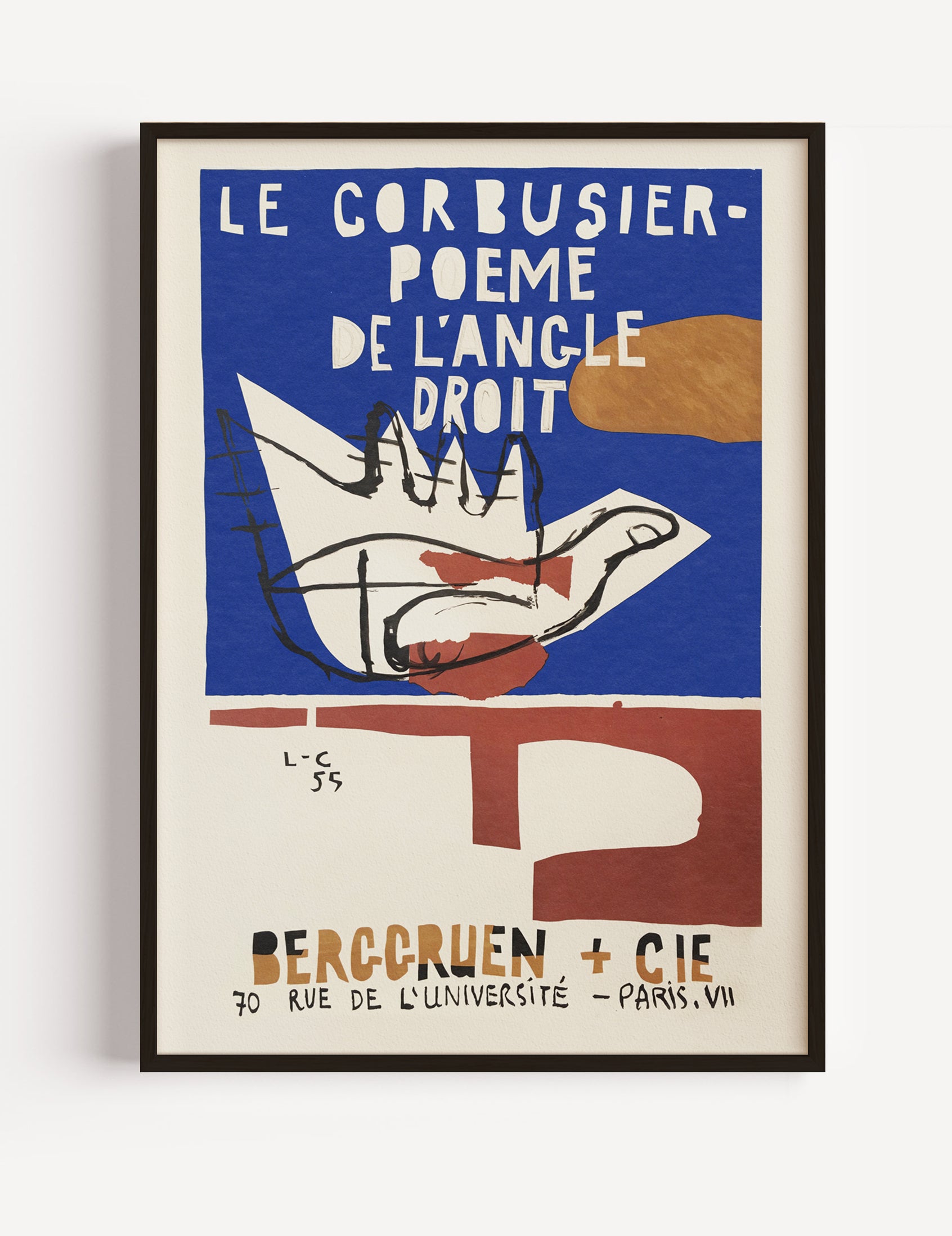 Le Corbusier Exhibition Poster, 1955