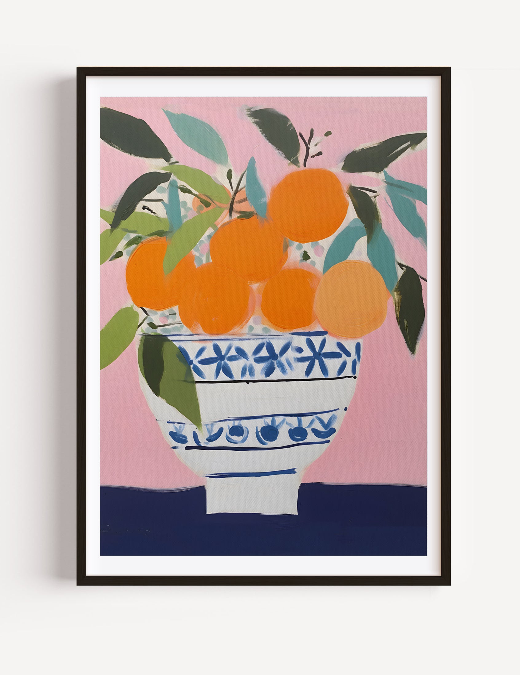 Bowl with Oranges Poster