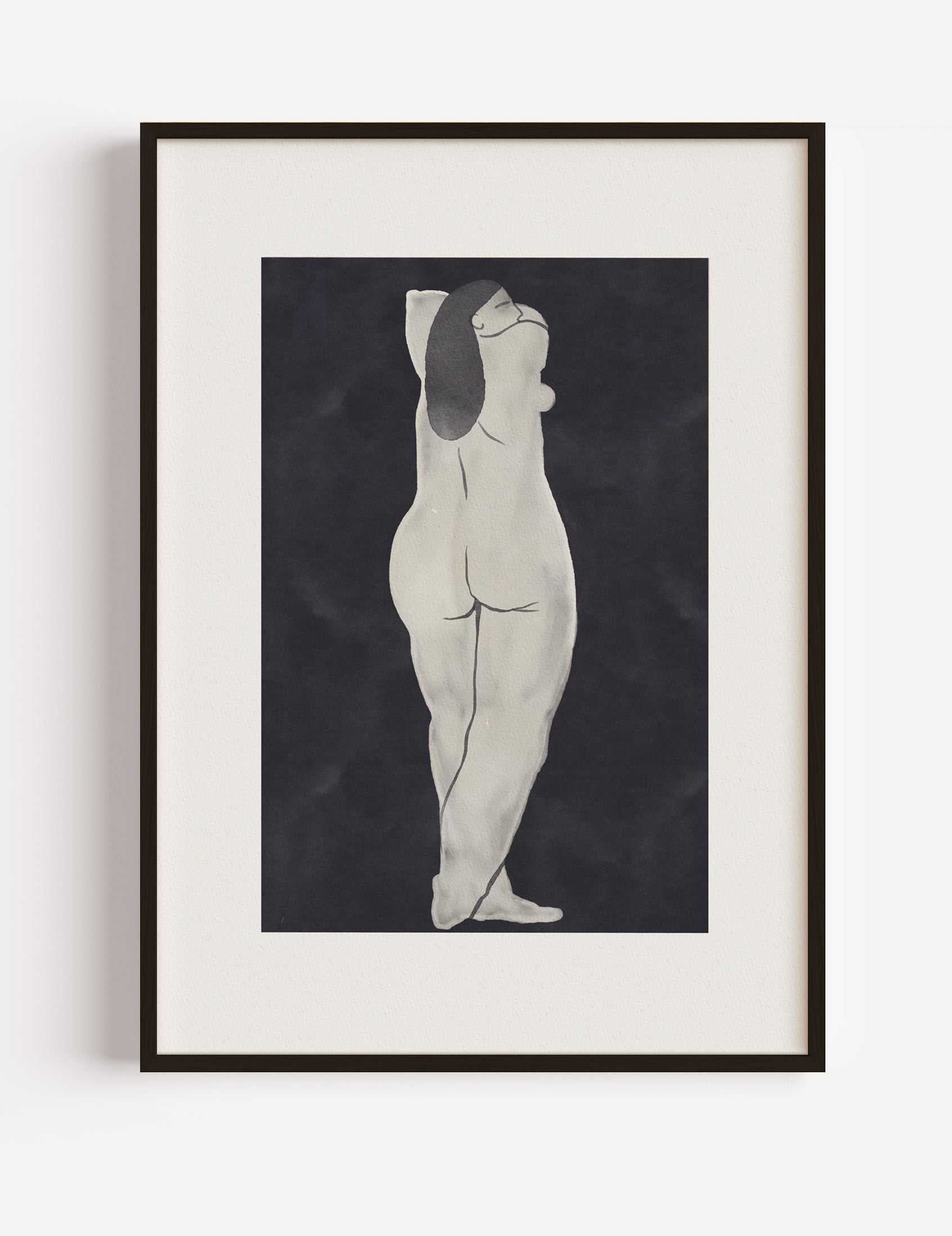 Woman Black and White by Eliza Majcher Poster