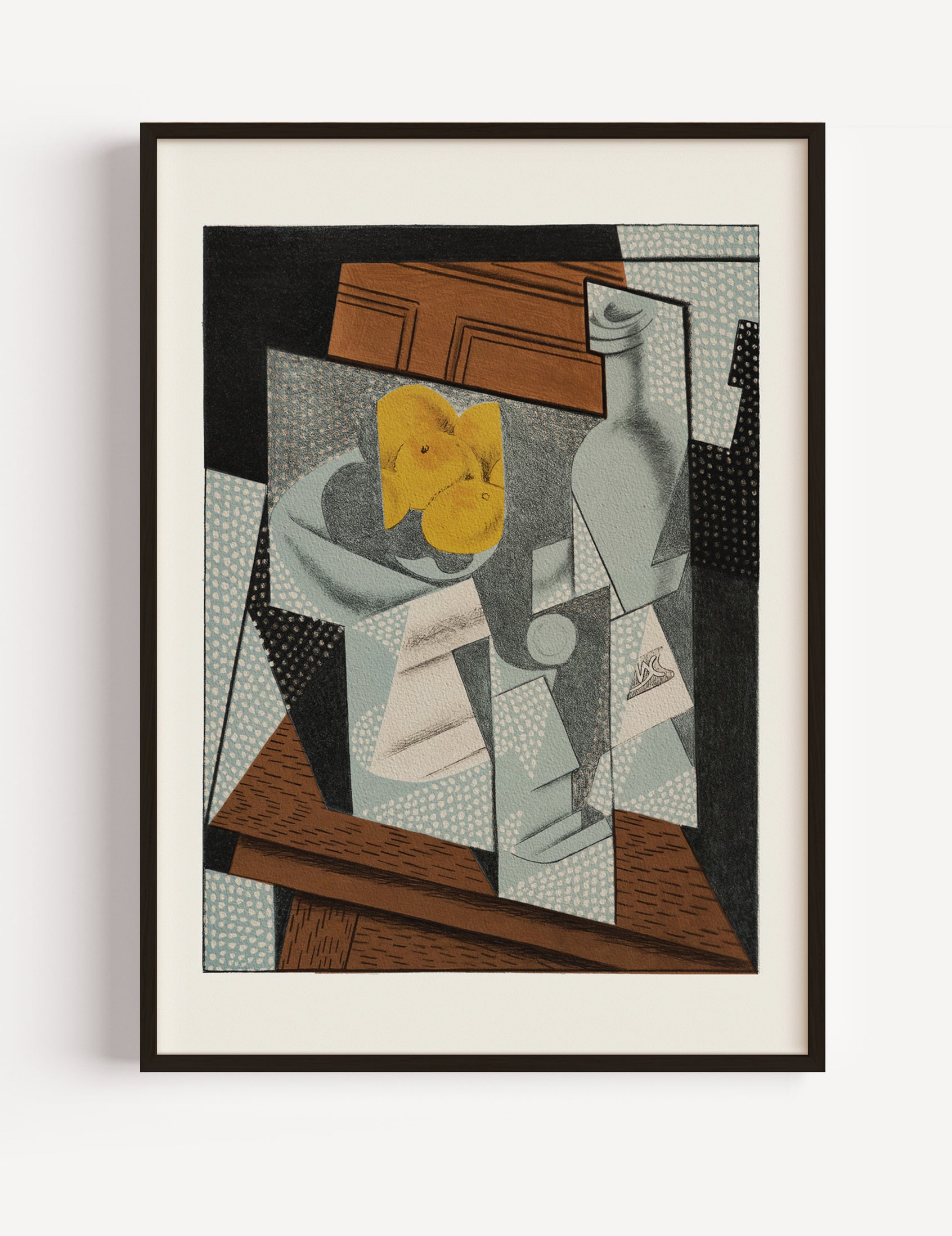 Bouteille et Citrons by Juan Gris Poster