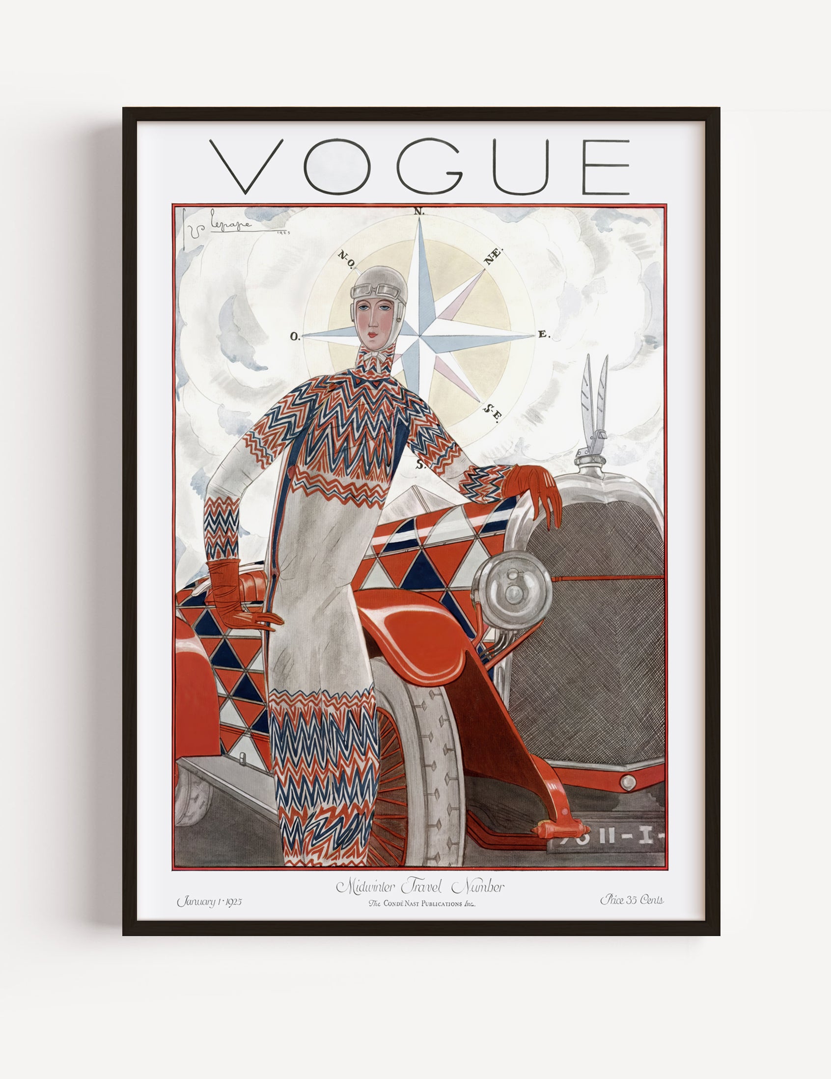 Vogue Cover, 1925 Poster