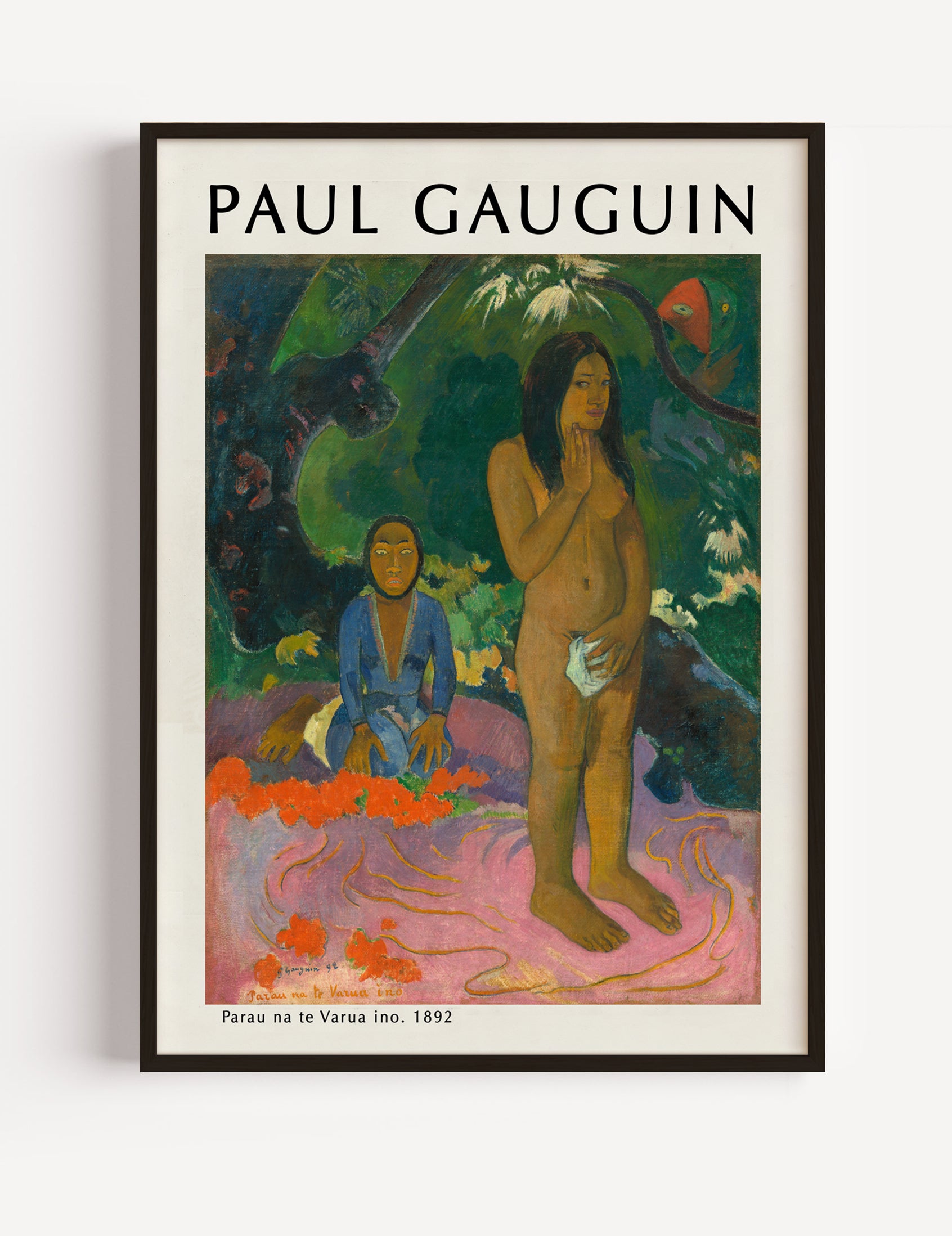 Paul Gauguin, Parau na te Varua ino, 1892 Poster
