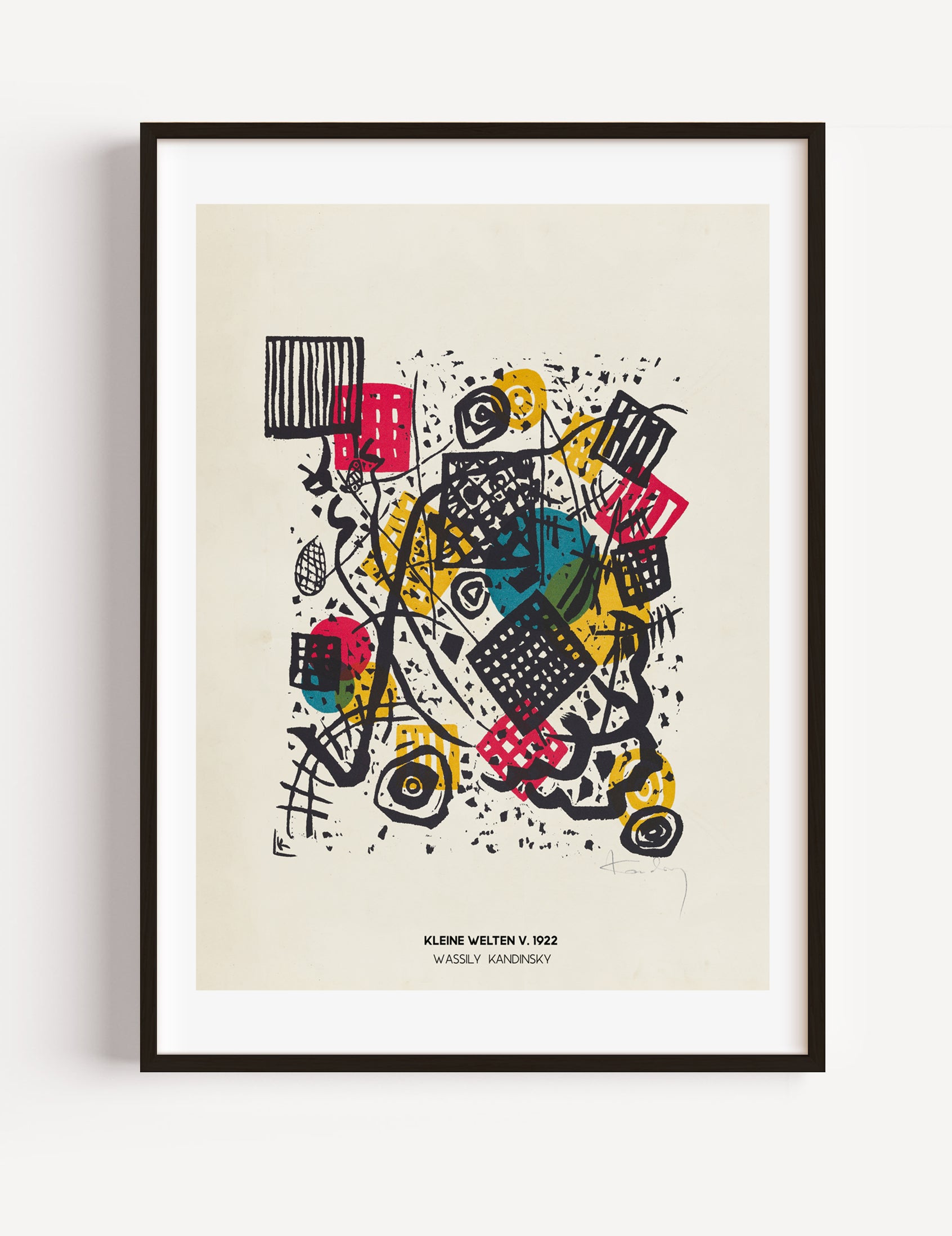 Wassily Kandinsky, Kleine Welten V, 1922 Poster