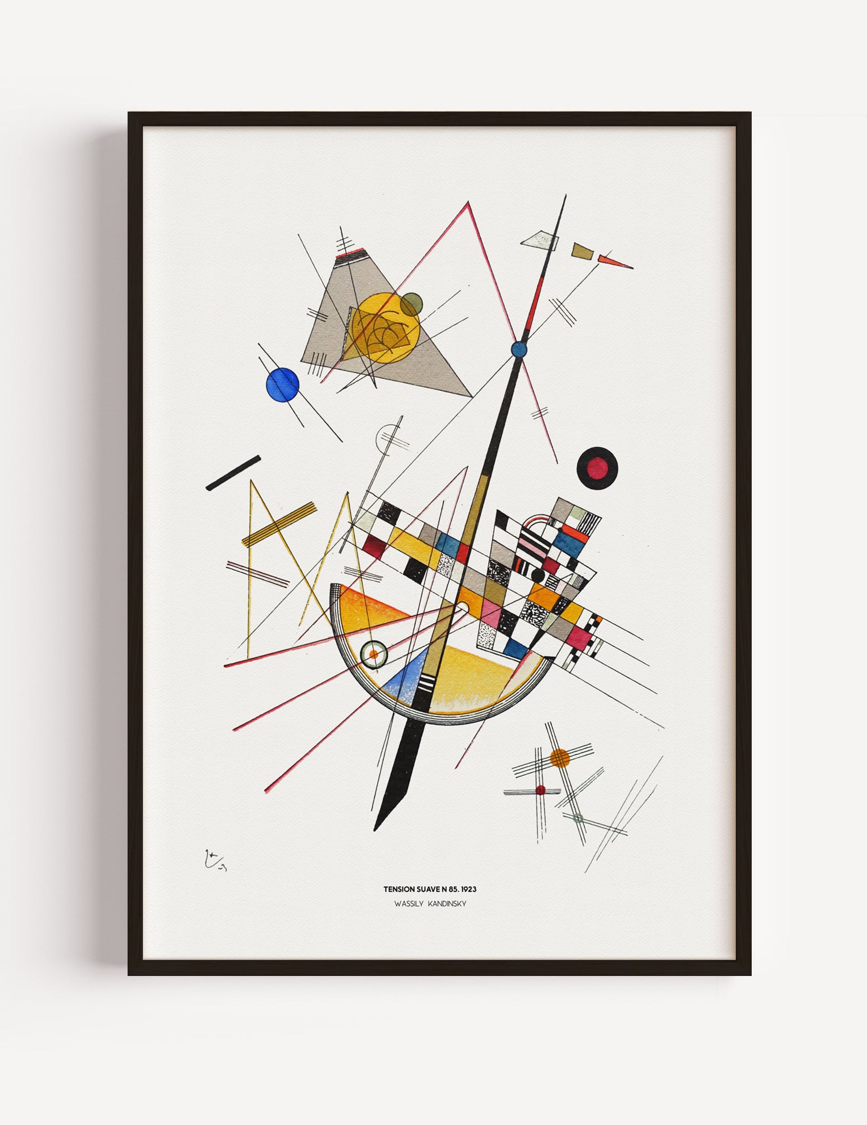 Wassily Kandinsky, Tension Suave N 85, 1923 Poster