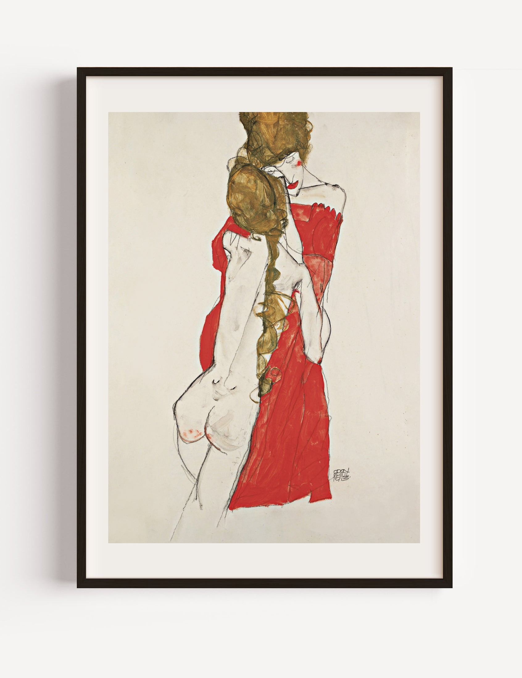 Egon Schiele , Mother and Daughter 1913 Poster