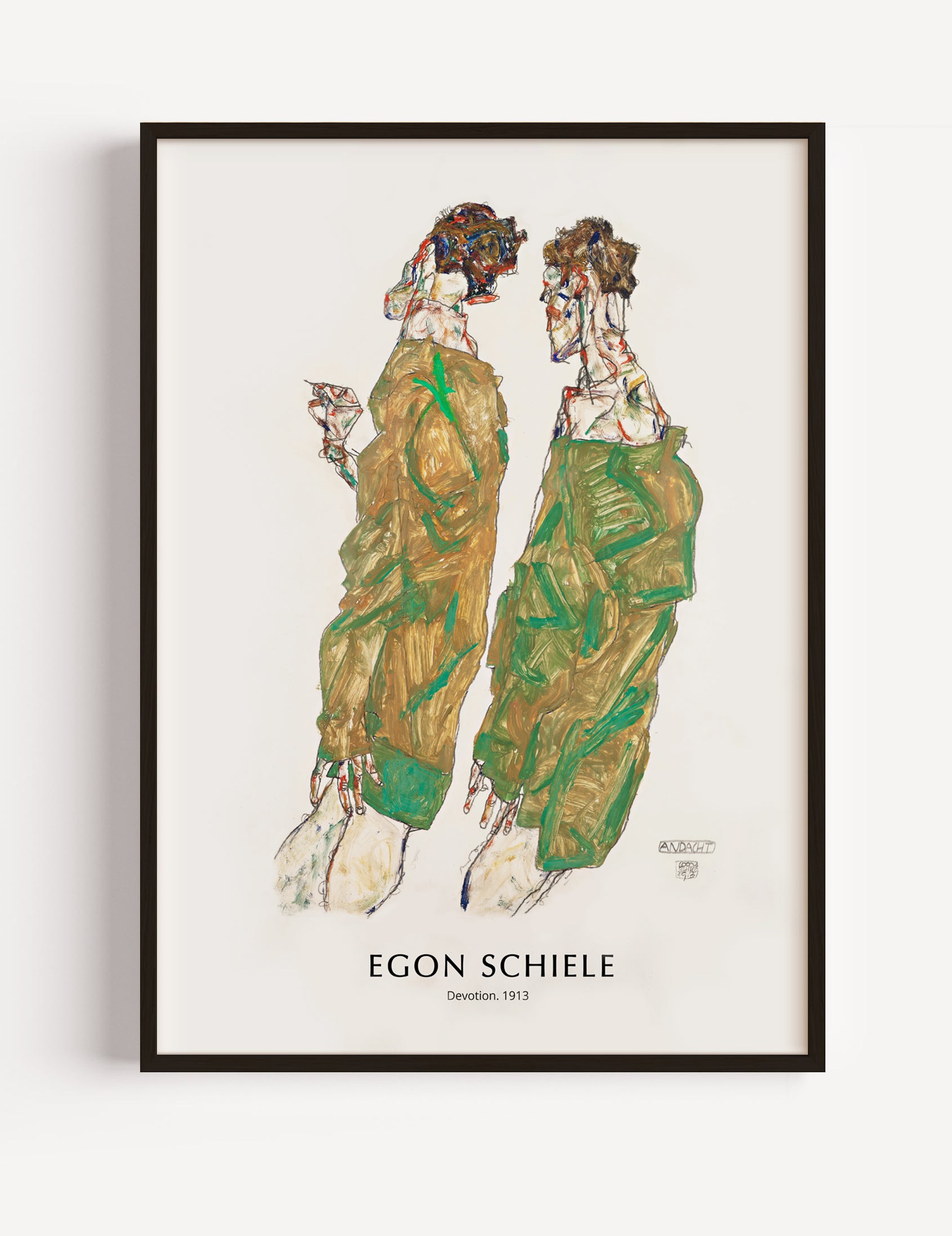 Egon Schiele Devotion 1913 Poster
