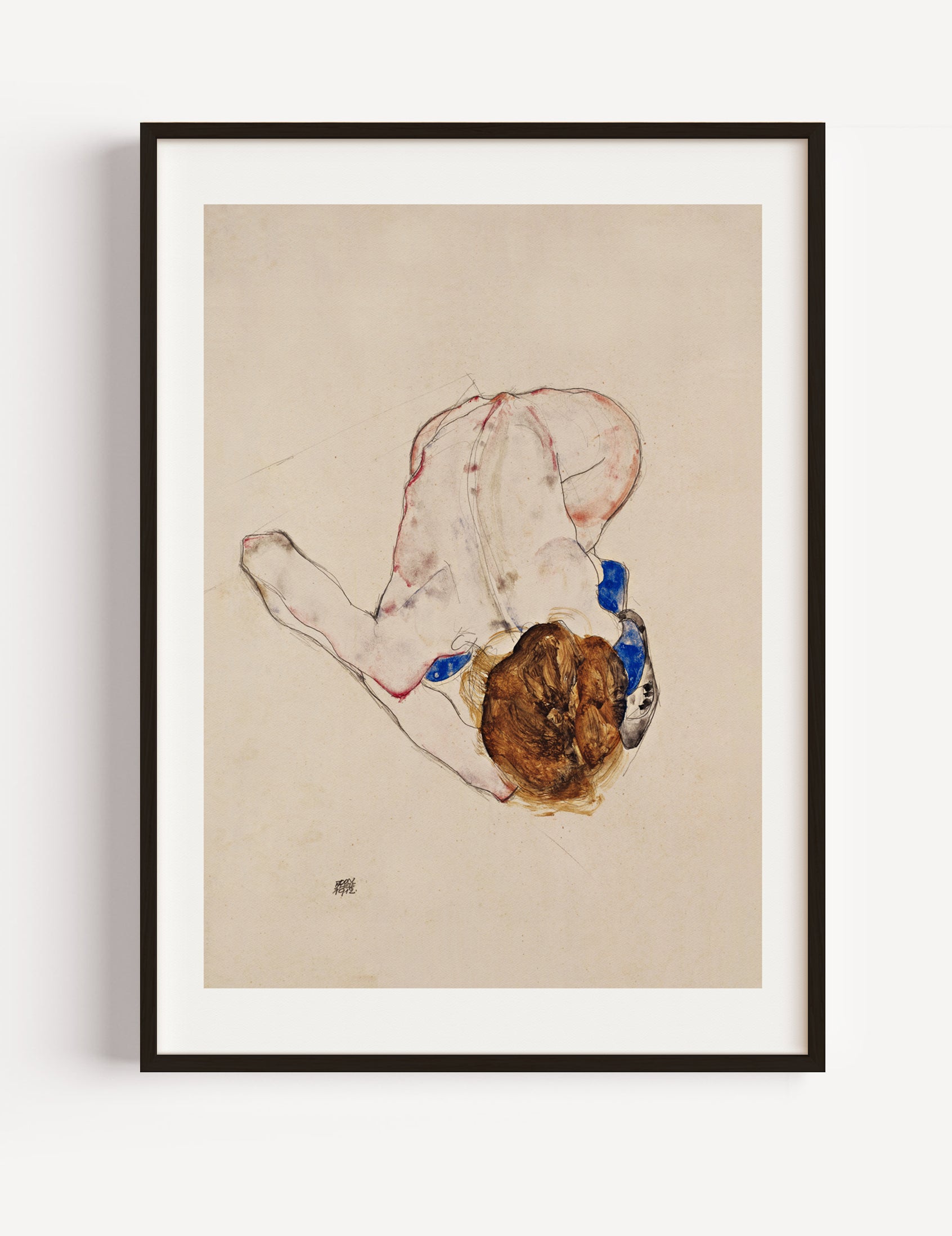 Egon Schiele, Female nude 1912 Poster