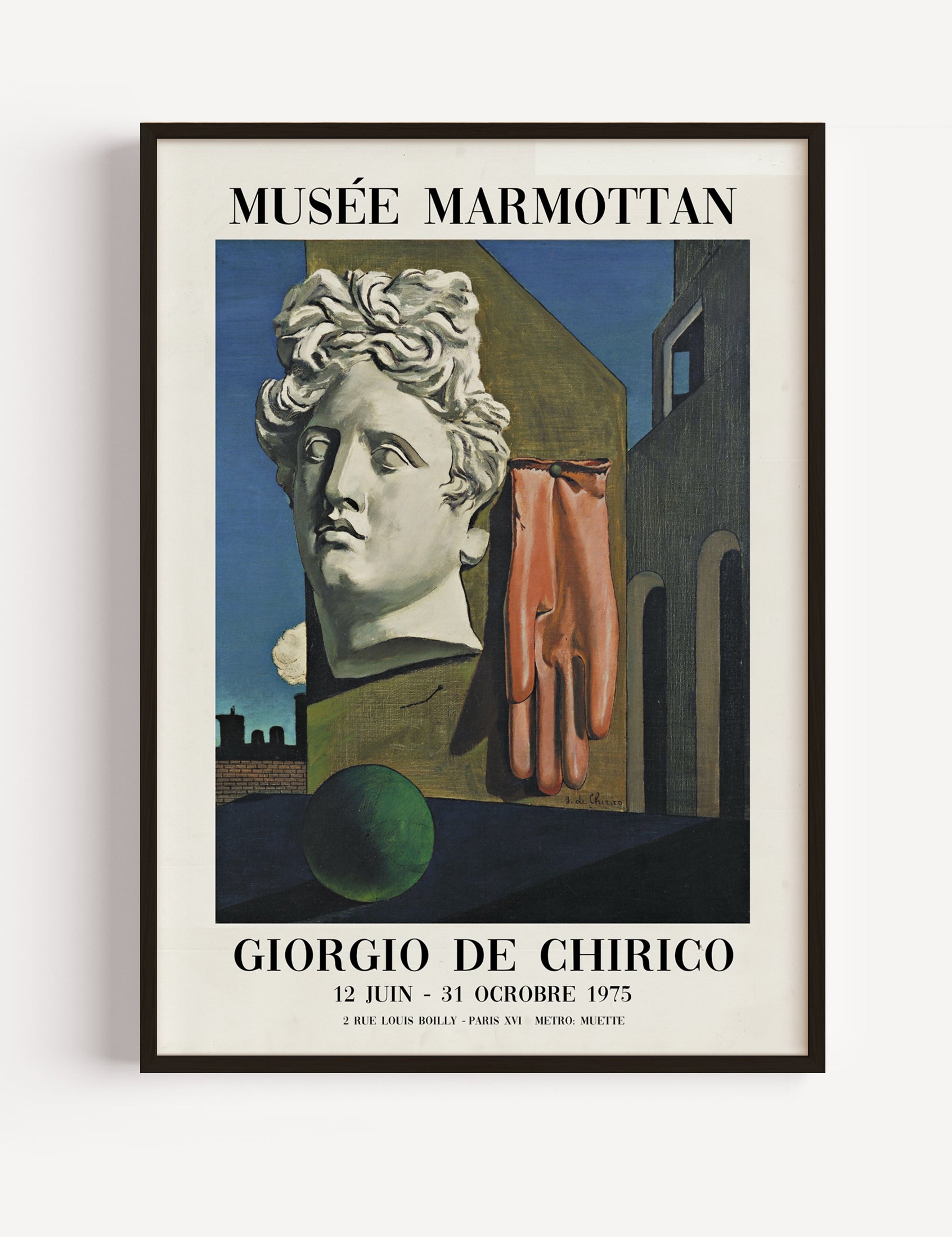 Giorgio de Chirico Exhibition Poster, 1975 Poster