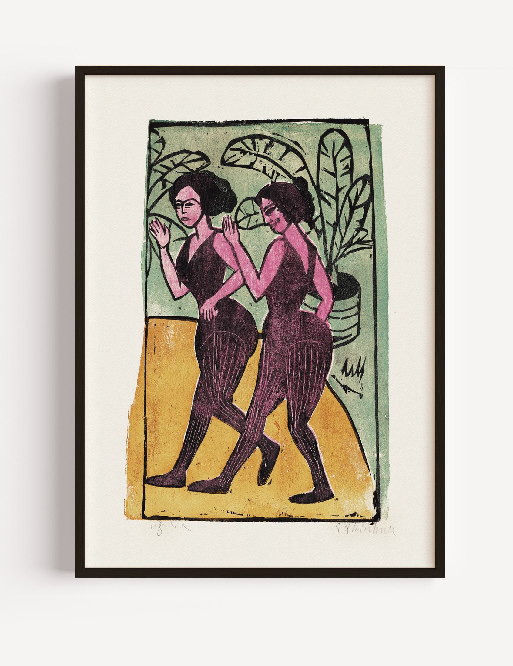 Ernst Ludwig Kirchner Step Dancers I Poster